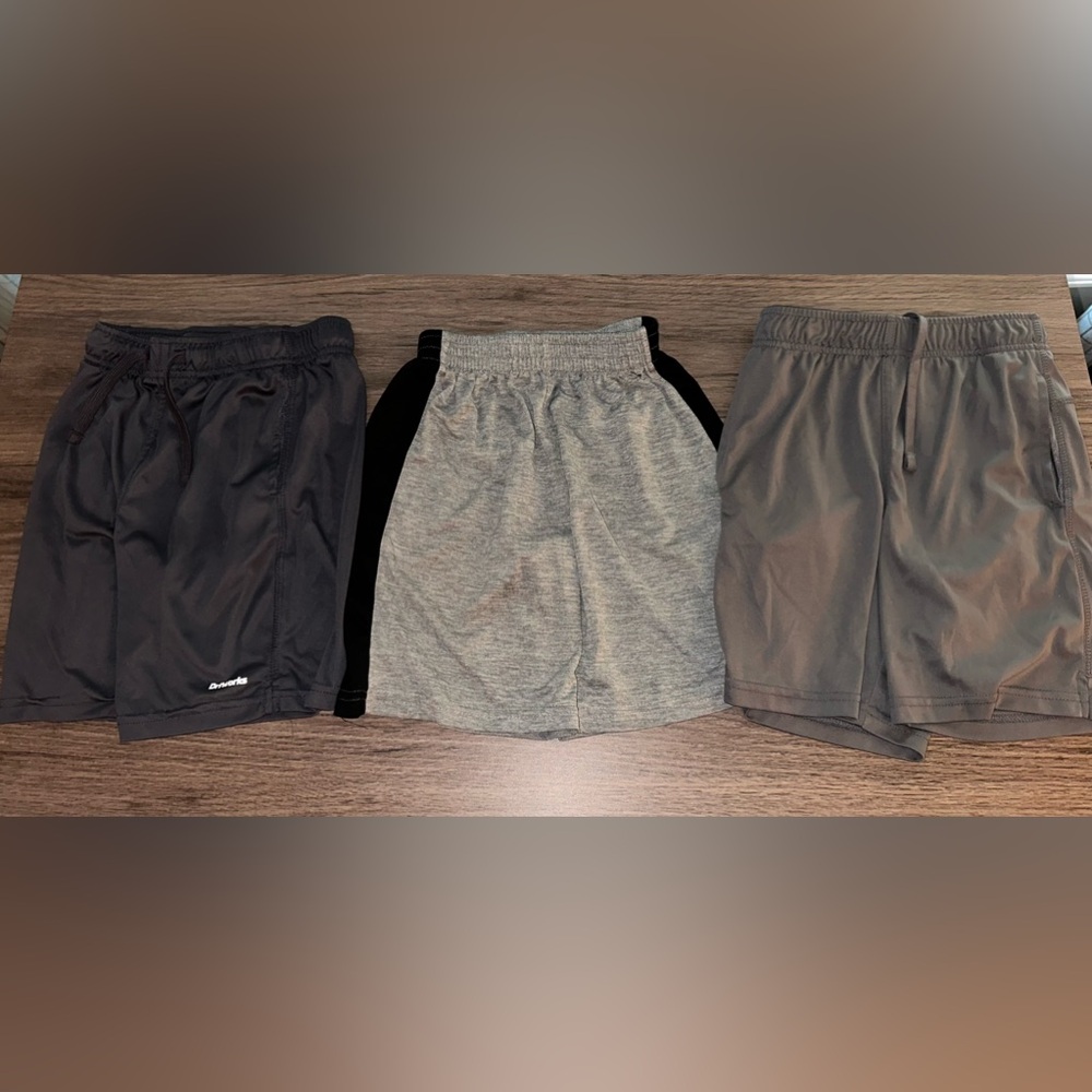 Athletic Works Kids Casual Shorts - Black, Gray
